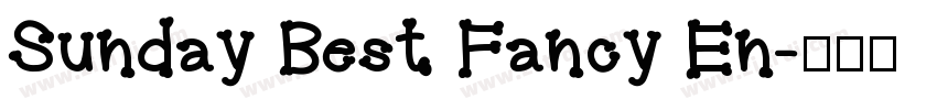 Sunday Best Fancy En字体转换